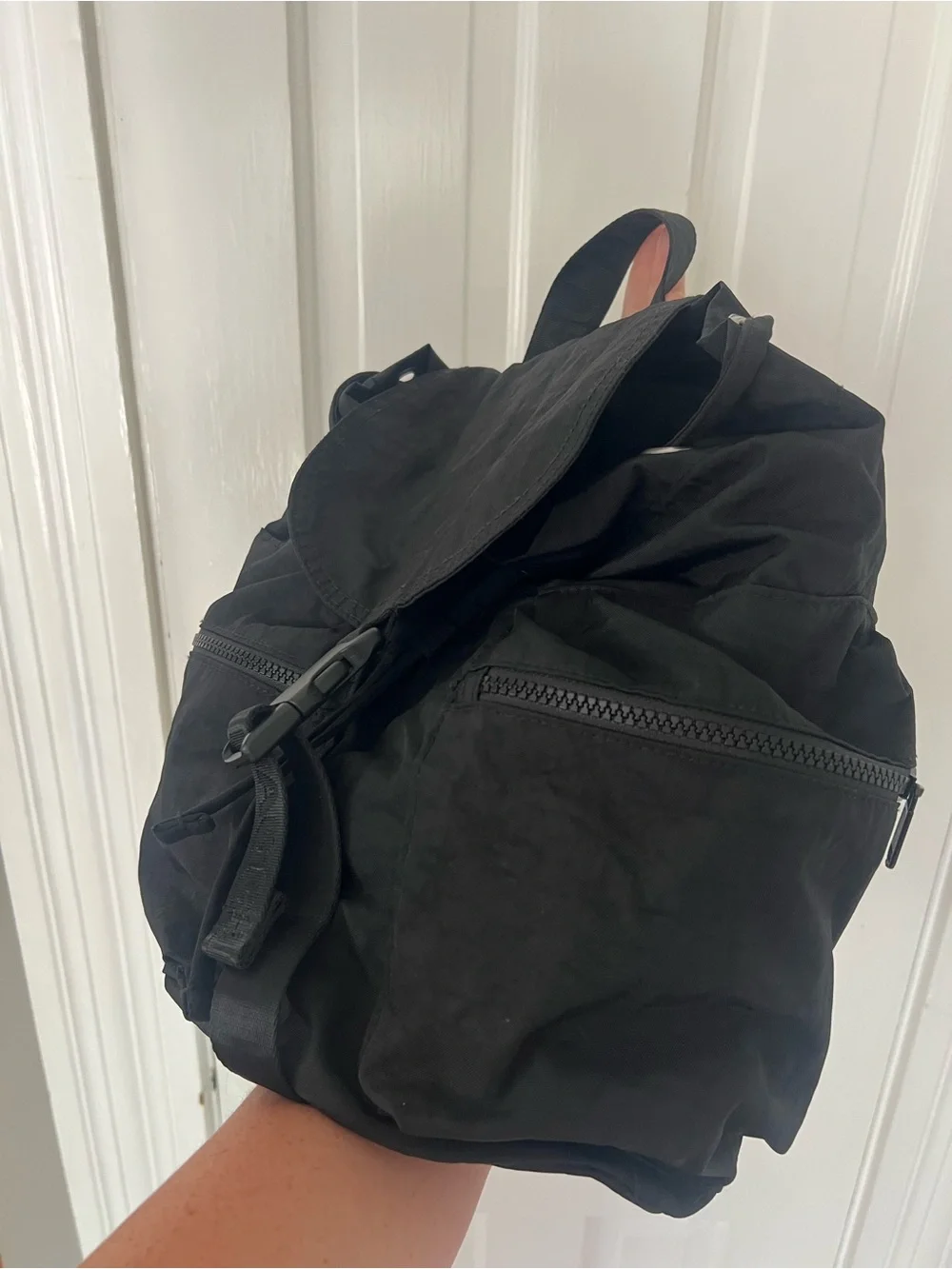 BAGGU Black Sport Backpack